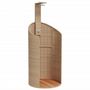 Voir la diapositive 2 : VIDAXL Douche d'exterieur beige 100x100x241,5cm poly rotin bois acacia