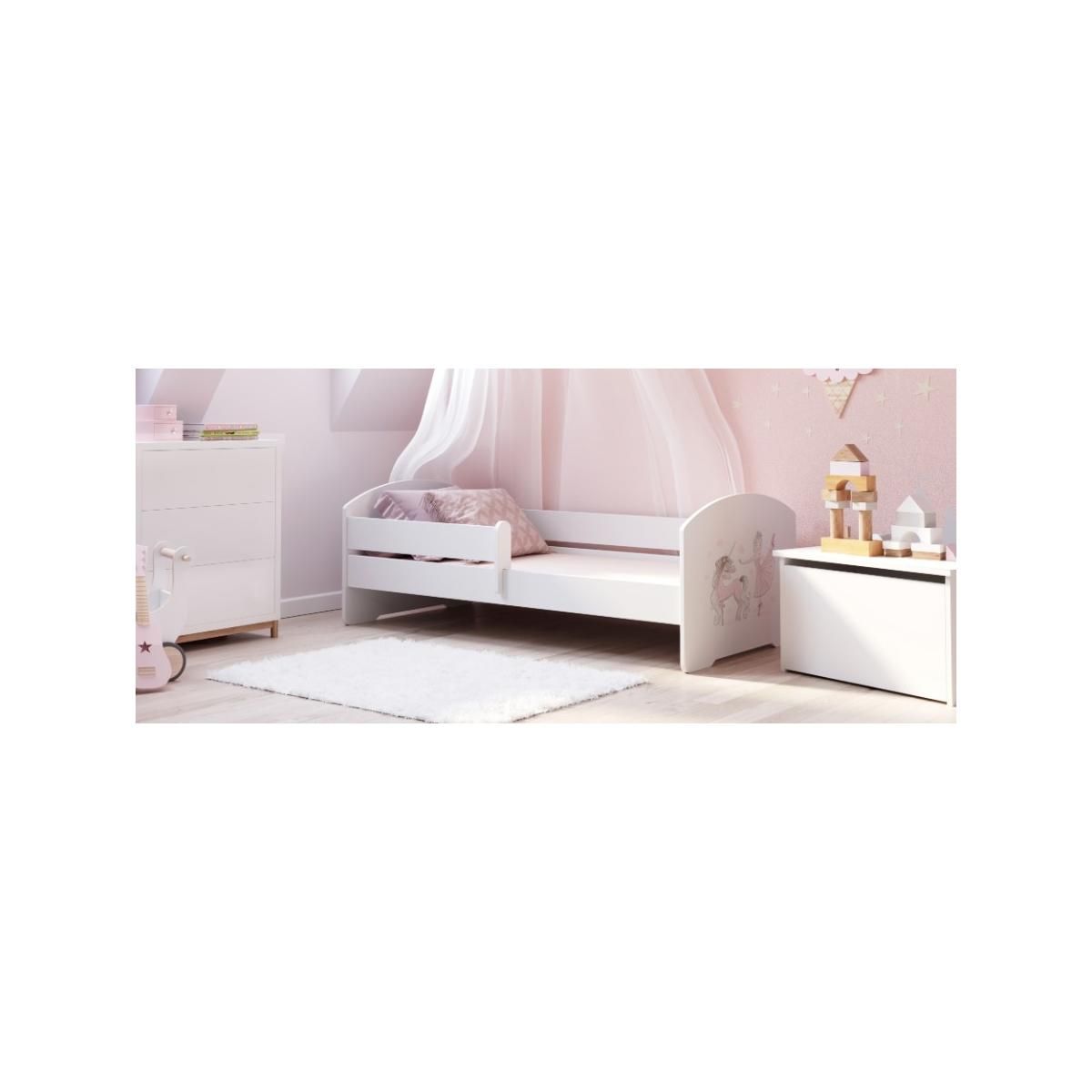 KOBI Lit enfant LUK BAR 160x80 FILLE avec matelas
