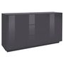 Voir la diapositive 1 : Buffet moderne 2 portes 3 tiroirs 160 cm LUCERA
