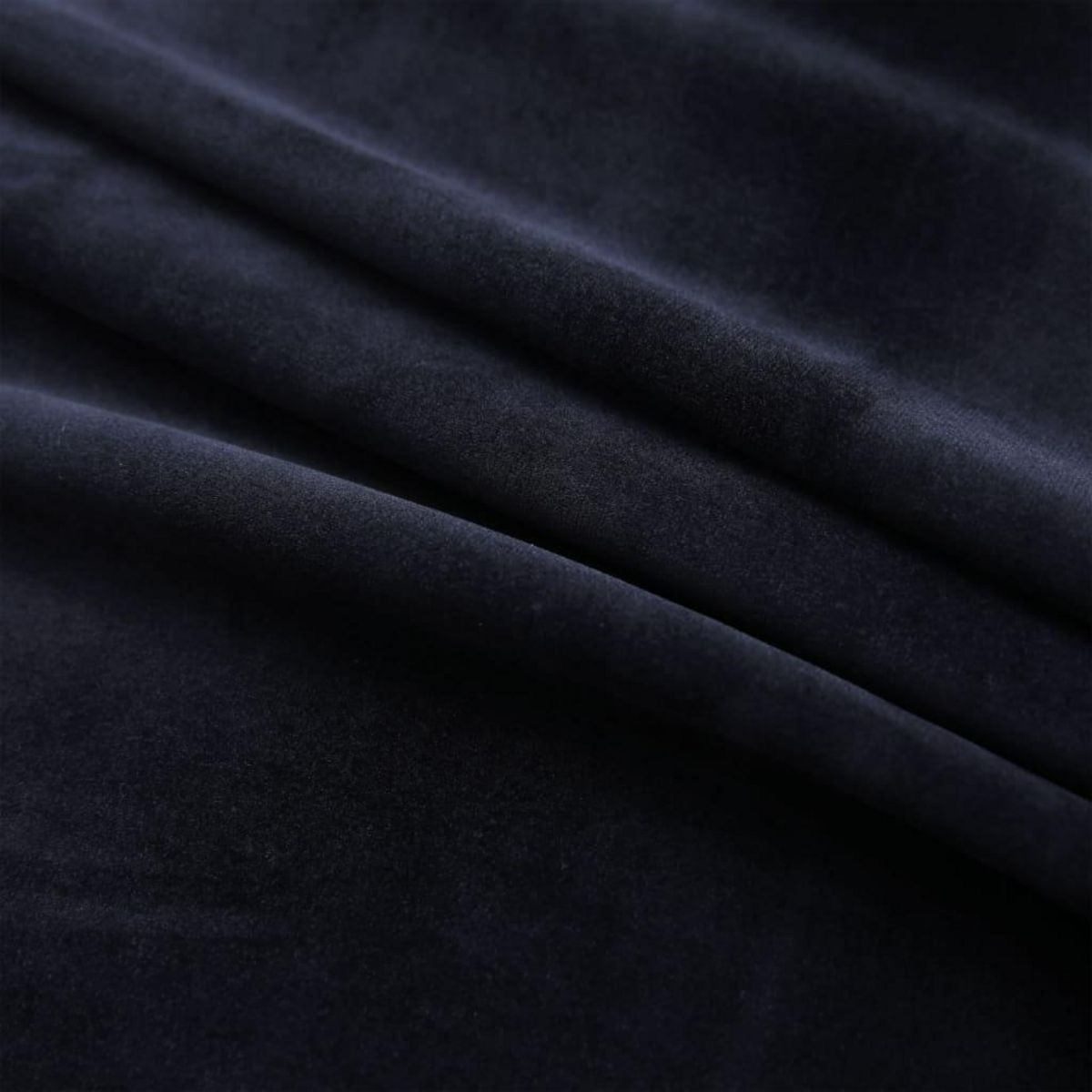 VIDAXL Rideau occultant avec anneaux en metal Velours Noir 290x245 cm