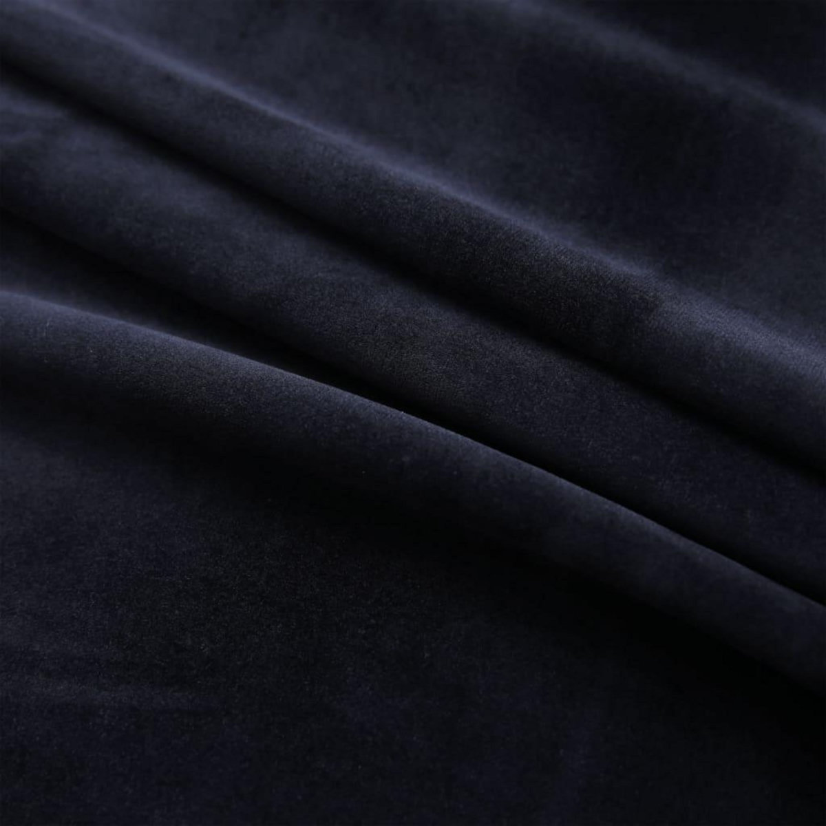 VIDAXL Rideau occultant avec anneaux en metal Velours Noir 290x245 cm