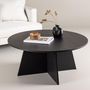 Voir la diapositive 6 : Paris Prix Table Basse Design  ﻿Bootcut  100cm Noir