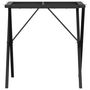 Voir la diapositive 4 : VIDAXL Pieds de table a manger cadre en X 70x70x73 cm acier