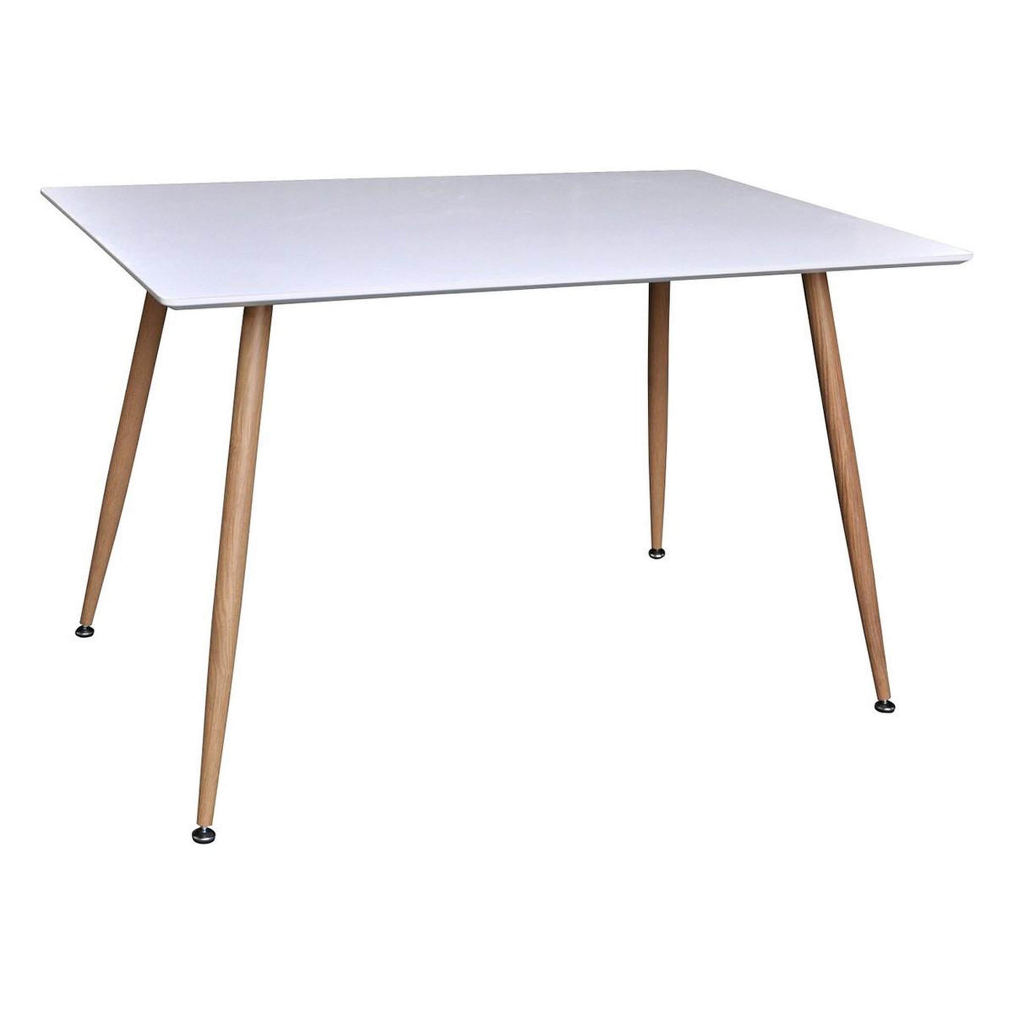 Paris Prix Table à manger  polar  120cm blanc & naturel