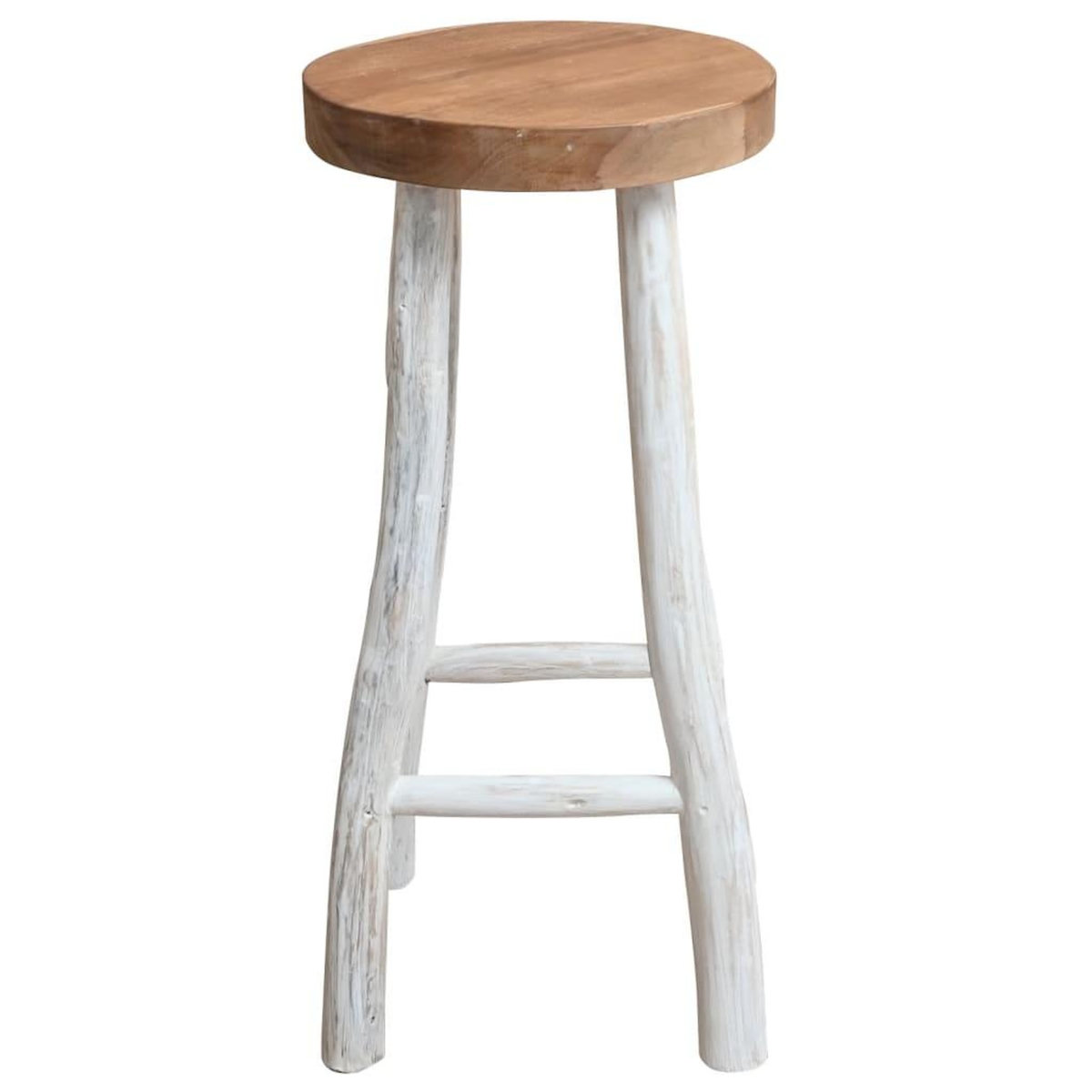 VIDAXL Chaise de bar Bois de teck solide