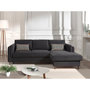 Voir la diapositive 2 : LISA DESIGN Brooke - canapé d'angle droit - convertible avec coffre - 4 places - en velours