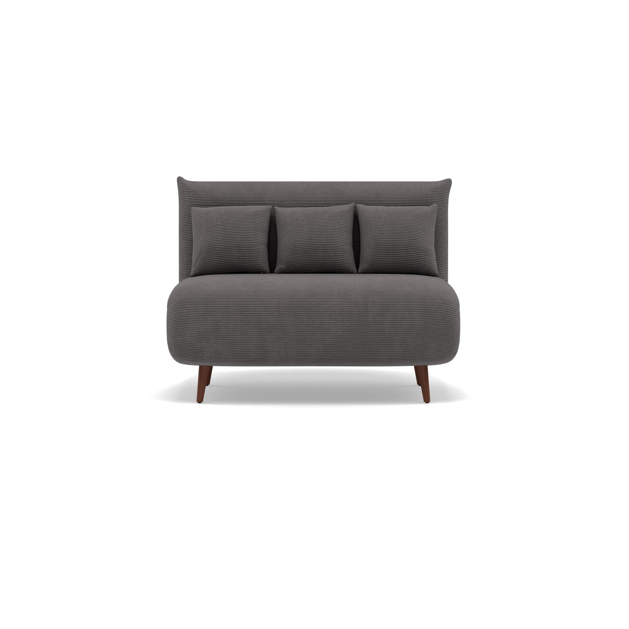 Voir la diapositive 1 : BEST MOBILIER Lumi - banquette convertible clic-clac 2 places en velours côtelé