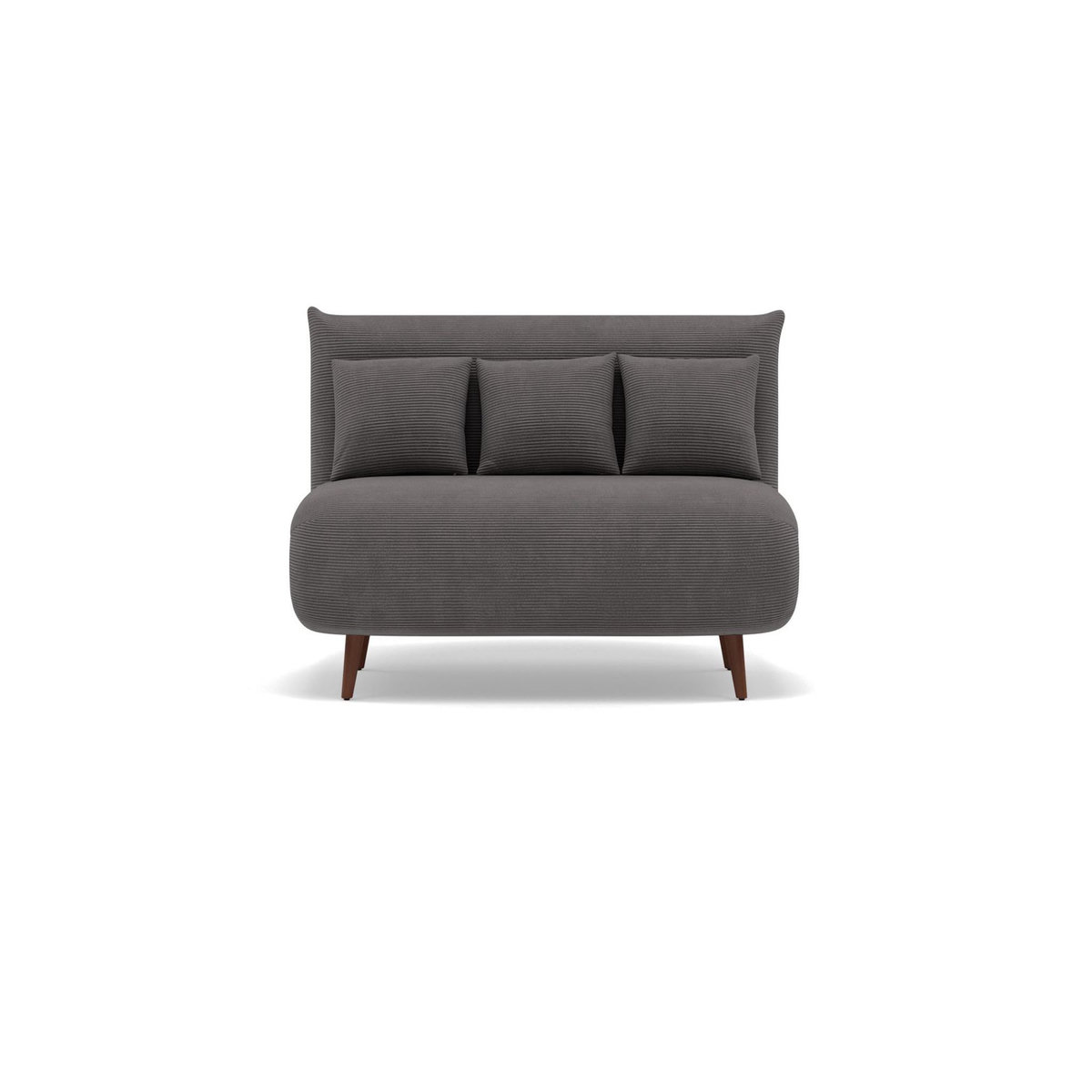 BEST MOBILIER Lumi - banquette convertible clic-clac 2 places en velours côtelé