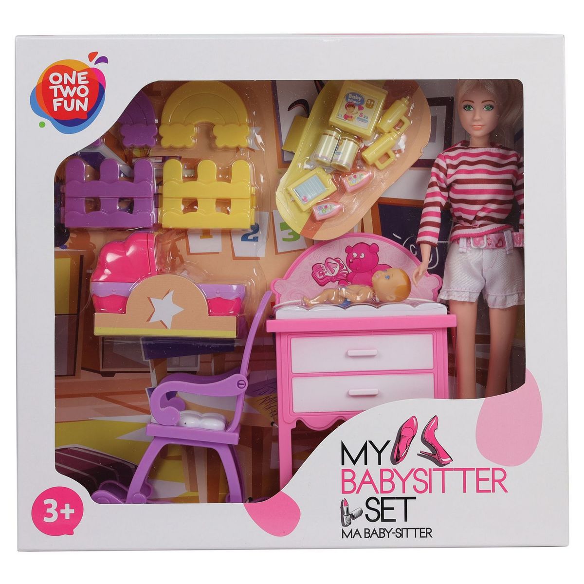 One Two Fun Mon Coffret Baby-Sitter Chaise à bascule