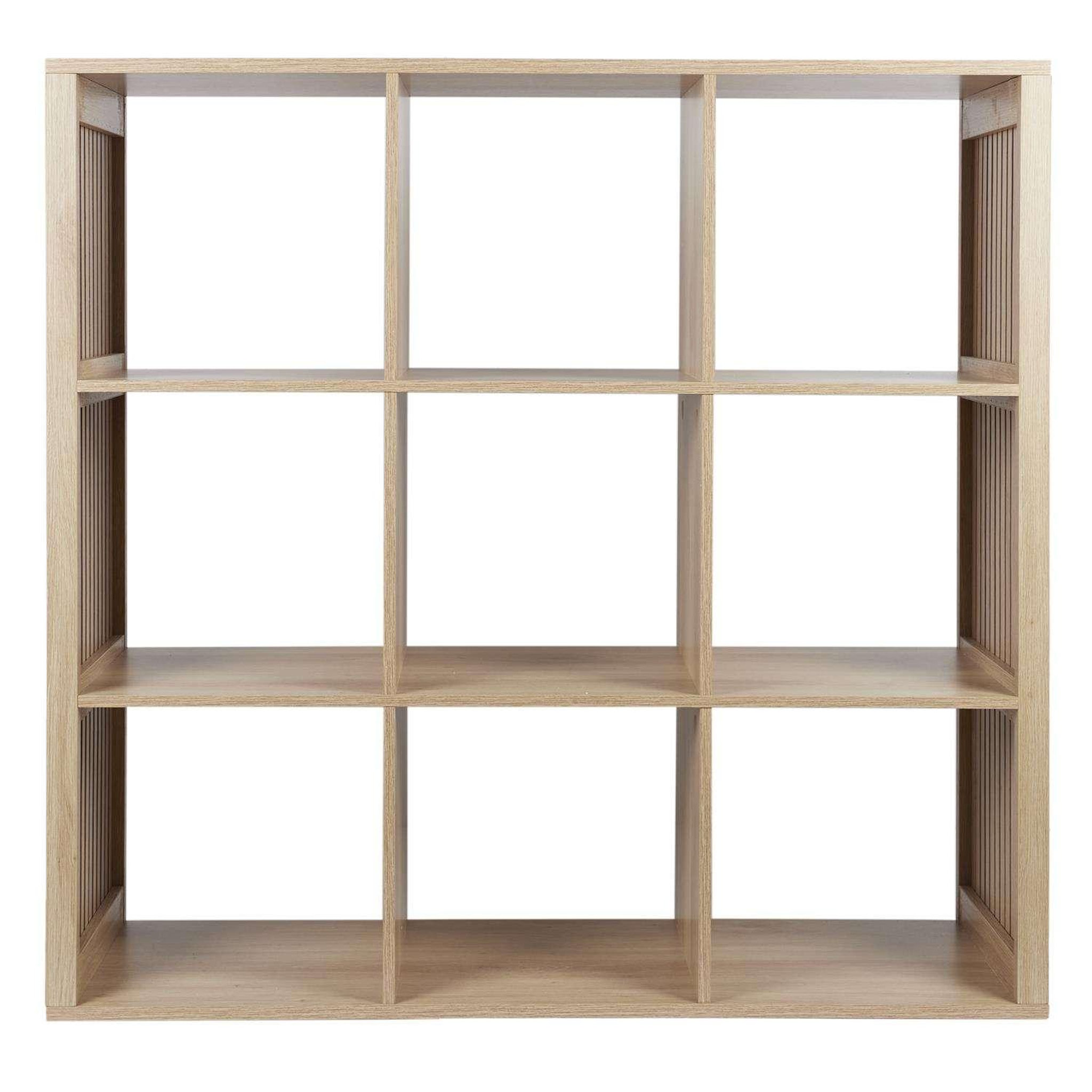The Home Deco Factory Etagère de rangement 9 cases saulk en bois - marron