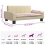 Voir la diapositive 6 : VIDAXL Lit pour chien creme 70x45x30 cm tissu