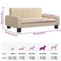 Voir la diapositive 6 : VIDAXL Lit pour chien creme 70x45x30 cm tissu