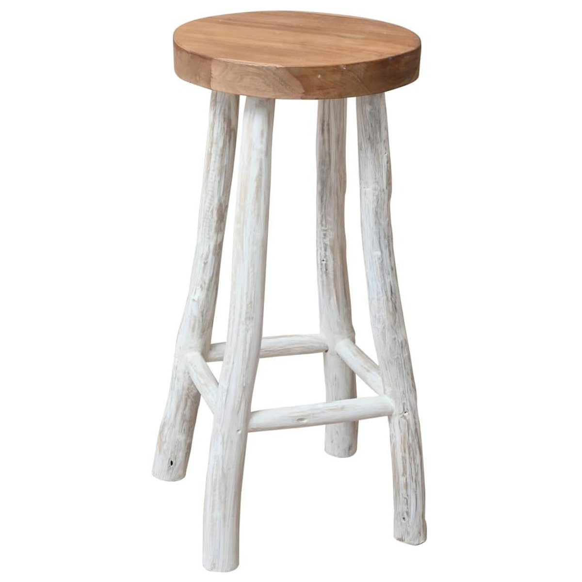 VIDAXL Chaise de bar Bois de teck solide