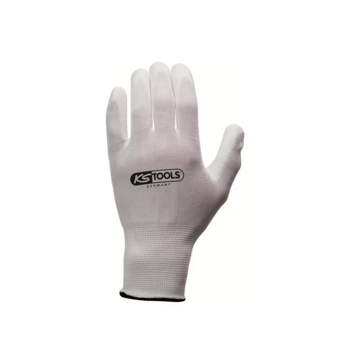Ks Tools Boîte de 12 paires de gants KS TOOLS - Microfibres - Blanc - Taille L - 310.0450