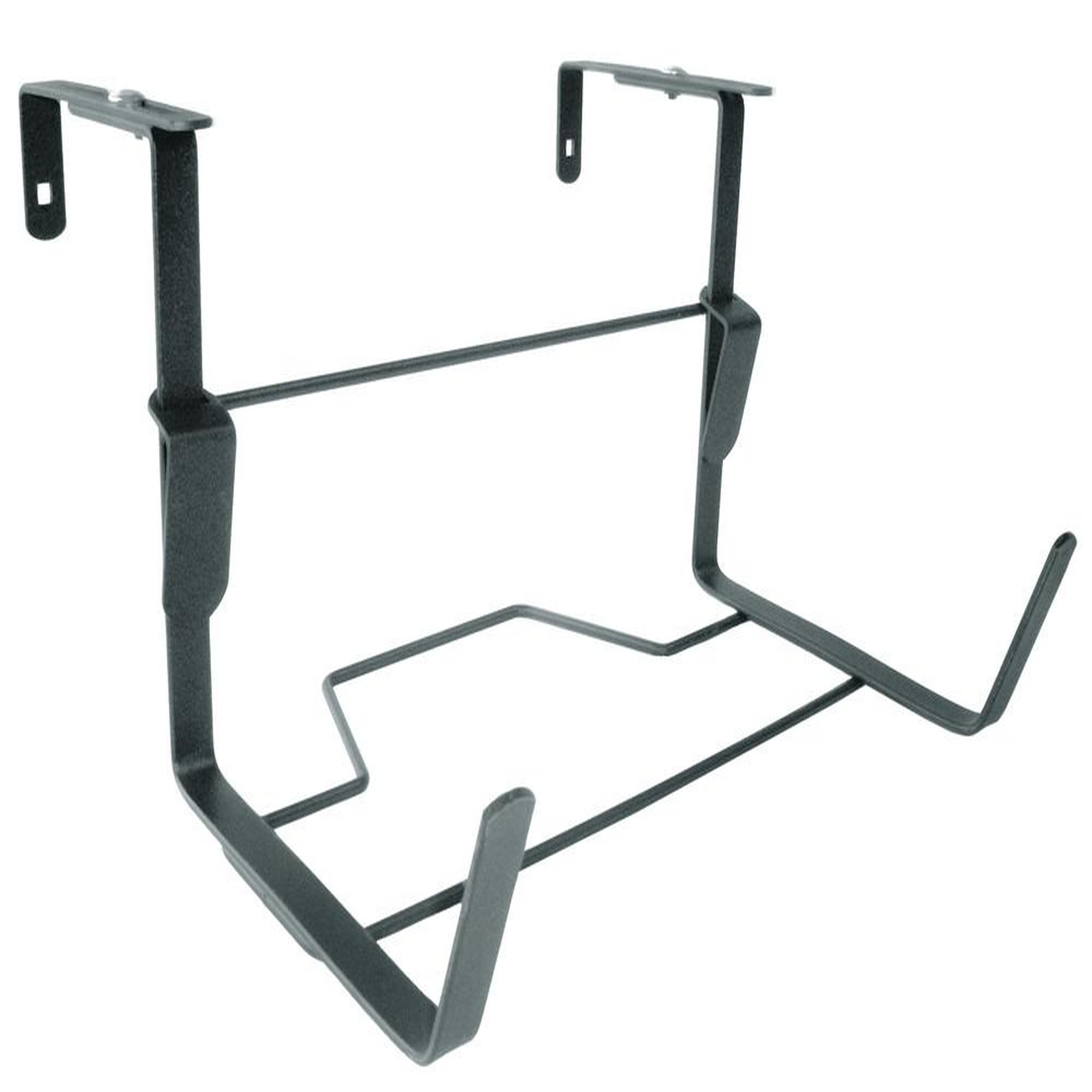 CENTRALE BRICO Support jardinière fixations réglables anthracite - 35x18 cm - acier époxy