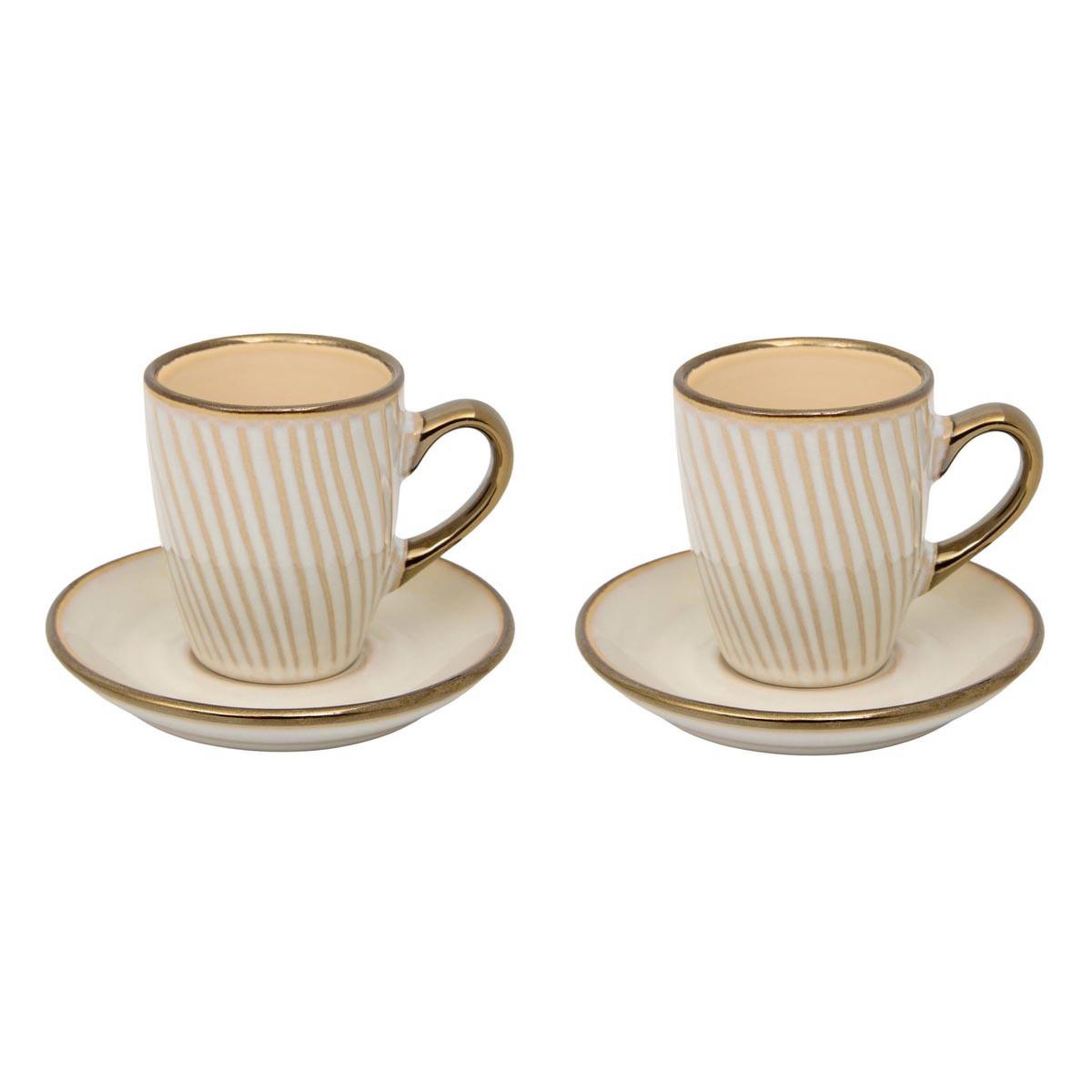 SECRET DE GOURMET Coffret 2 tasses & 2 soucoupes  ella  9cl blanc