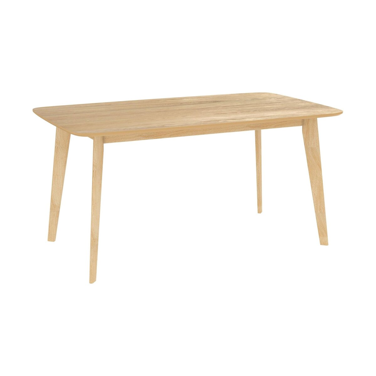 Rendez vous déco Table rectangulaire 6 personnes en bois clair 150 cm - Oman