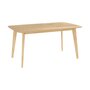 Voir la diapositive 1 : Rendez vous déco Table rectangulaire 6 personnes en bois clair 150 cm - Oman