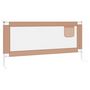 Voir la diapositive 4 : VIDAXL Barriere de securite de lit d'enfant Taupe 200x25 cm Tissu