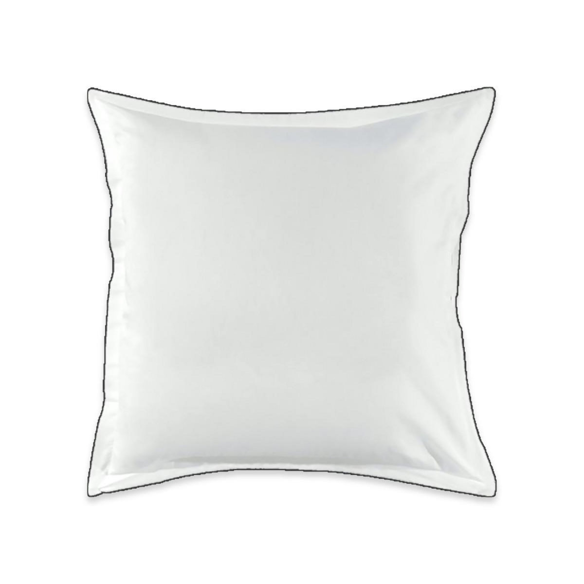 FUTURE HOME Lot de 2 taies d'oreiller unies en coton finition bourdon