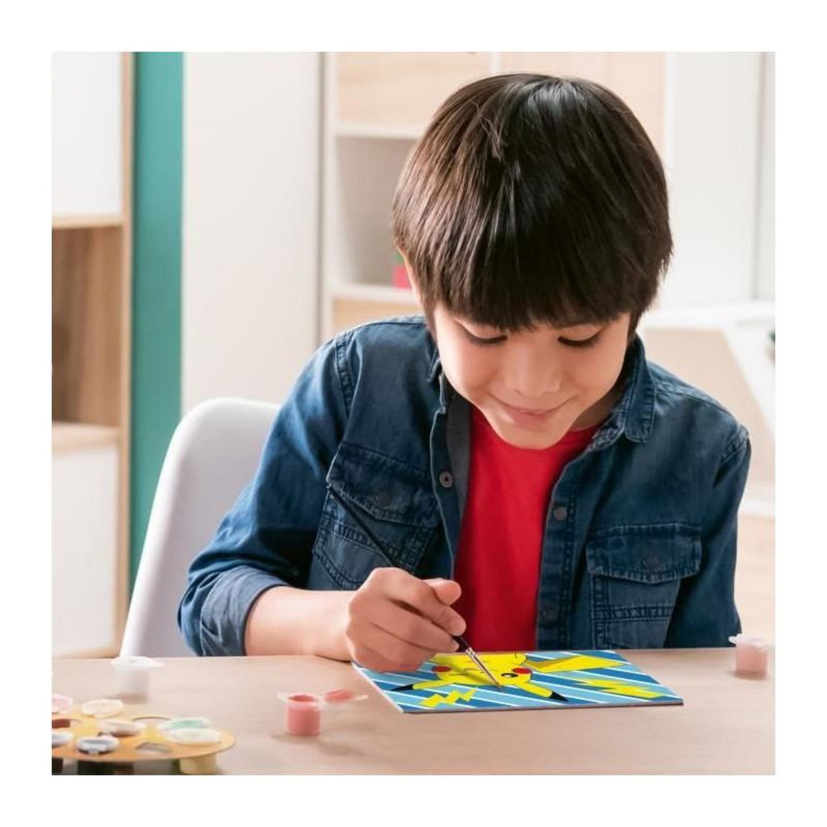RAVENSBURGER CreArt Kids 18x24cm Pikachu Éclair, Kit de peinture par numéros Numéro d'Art, Des 7 ans, 25905, Ravensburger