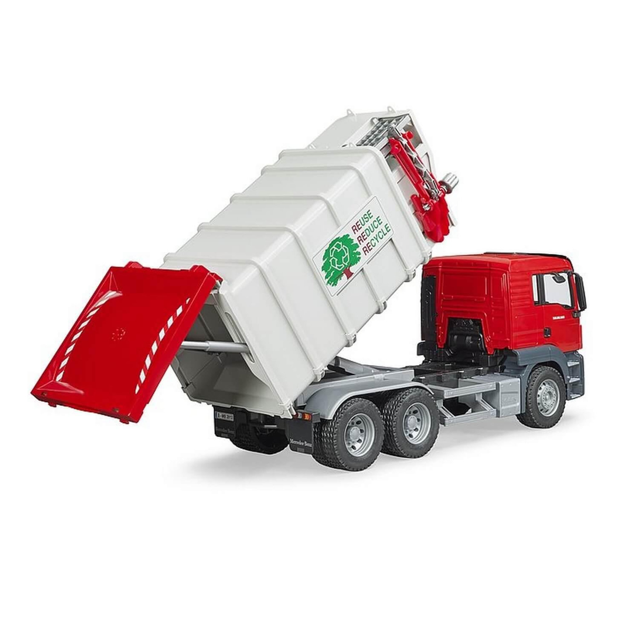 Voir la diapositive 4 : Bruder Camion Jouet Bruder MAN TGS Rouge et Blanc