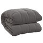Voir la diapositive 2 : VIDAXL Couverture lestee Gris 220x260 cm 15 kg Tissu