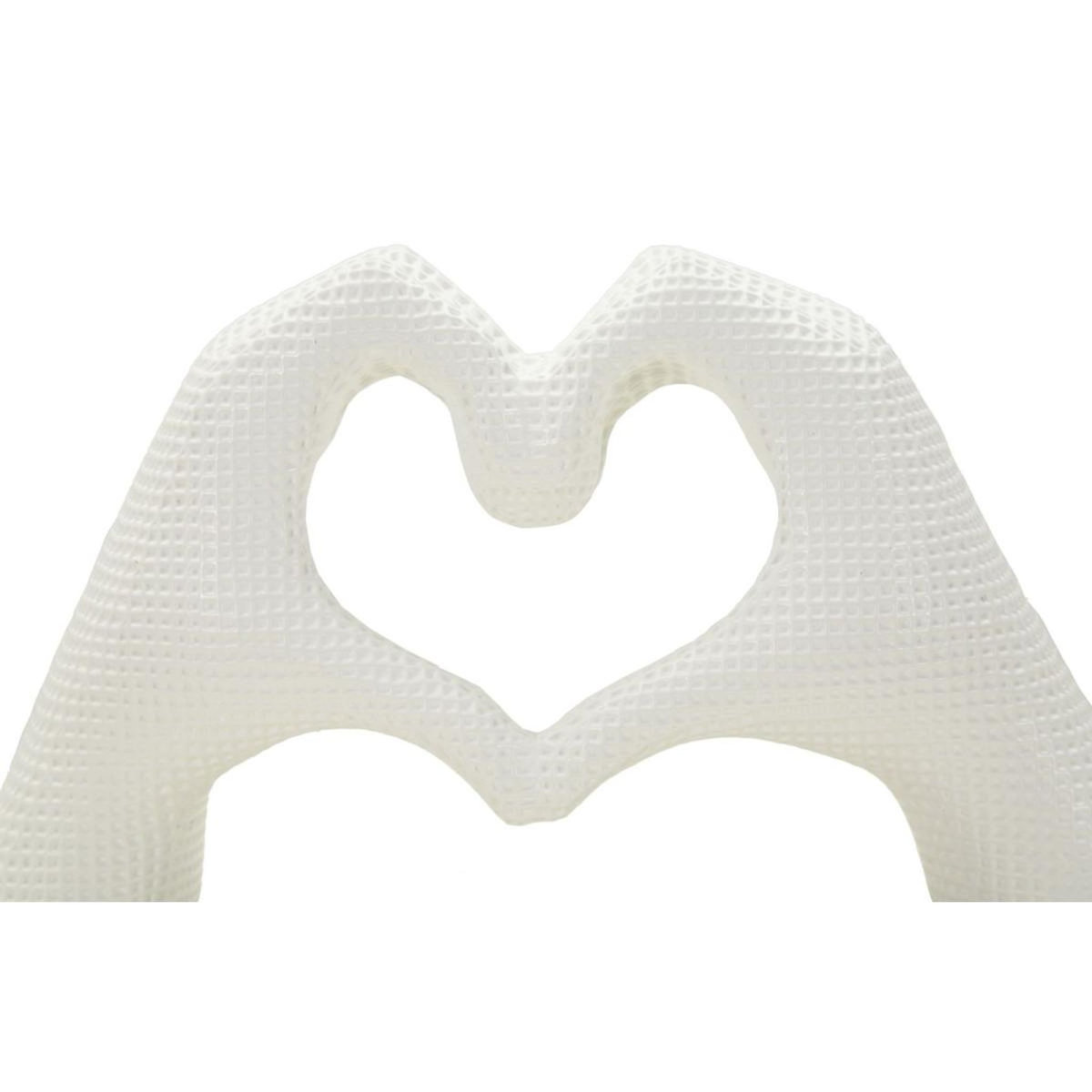 Paris Prix Mains Cœur Déco  Lover  25cm Blanc