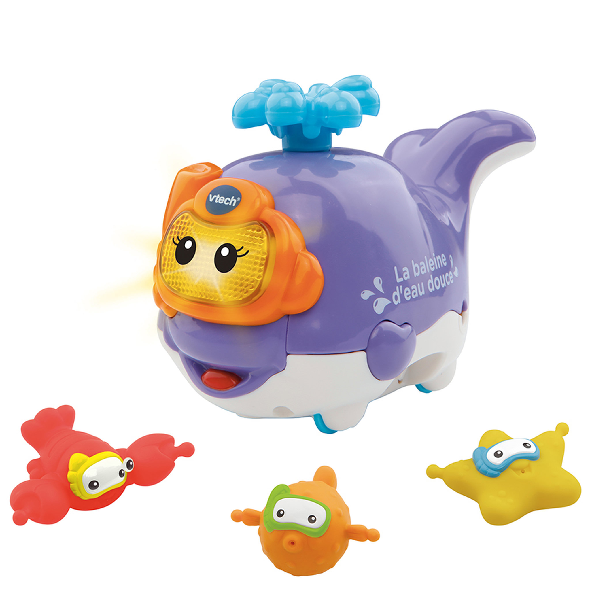 Voir la diapositive 1 : VTECH Frimousse la baleine d'eau douce - Tut Tut Marins