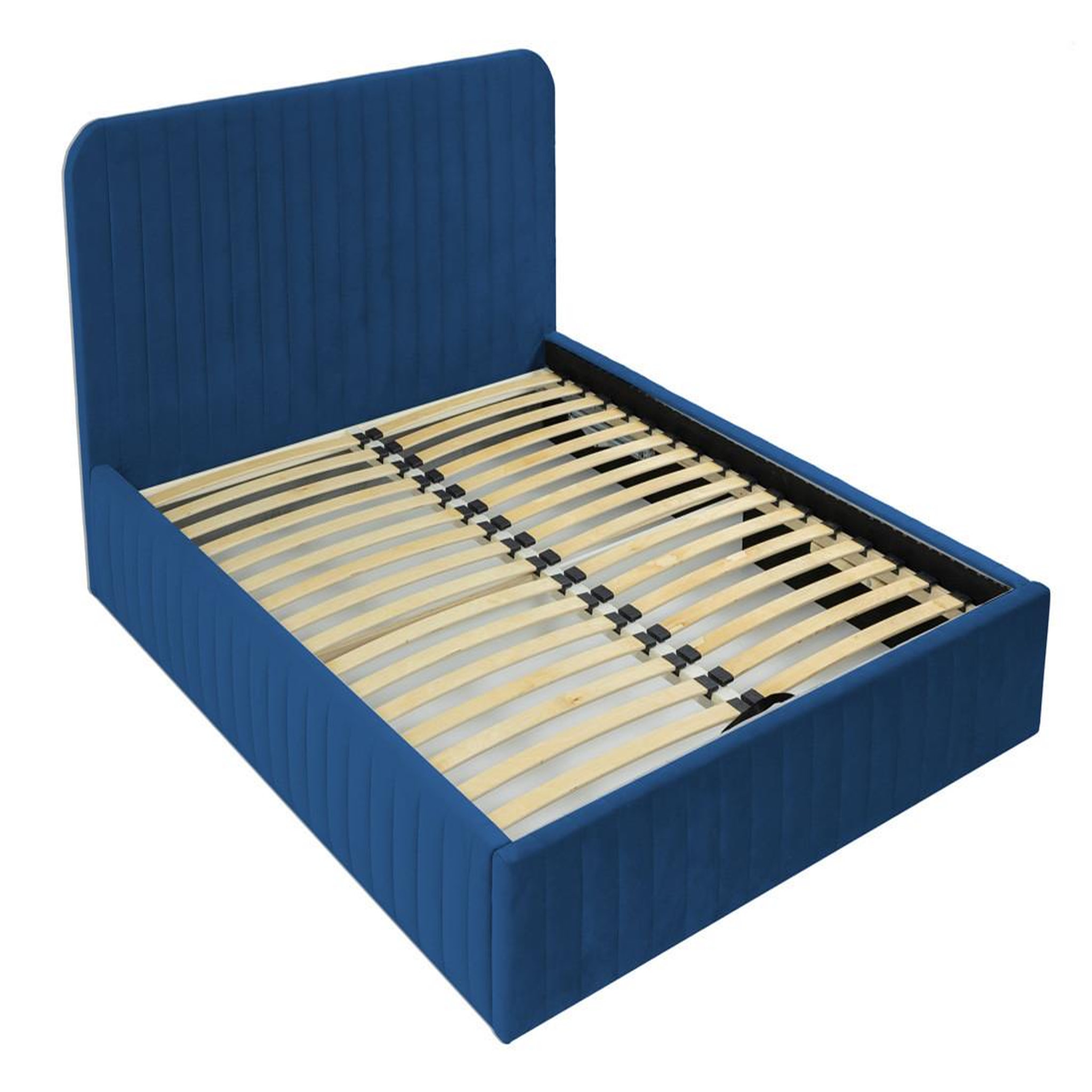 Voir la diapositive 1 : BEST MOBILIER Stuart - lit coffre - 180x200 cm - sommier inclus - en velours