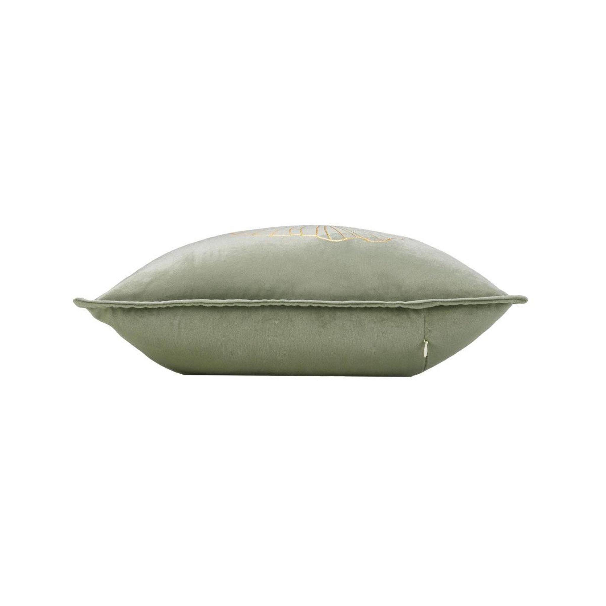 Voir la diapositive 2 : Douceur d'Intérieur Coussin déco en velours  glama  45x45cm vert
