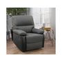 Voir la diapositive 2 : Habitat et Jardin Fauteuil relax  Lincoln  - 90 x 89 x 103 cm - Noir/Gris foncé