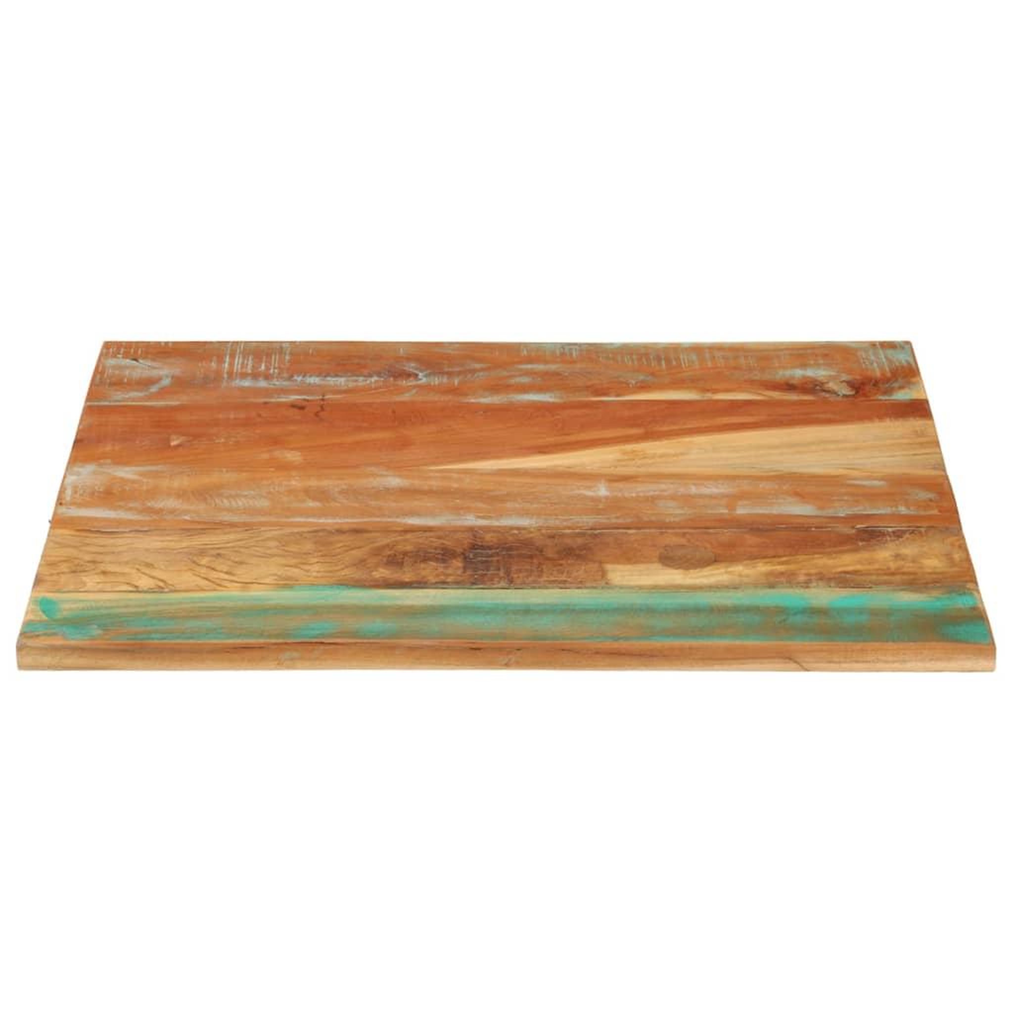 Voir la diapositive 2 : VIDAXL Dessus de table rectangulaire 70x80 cm 25-27 mm bois recupere