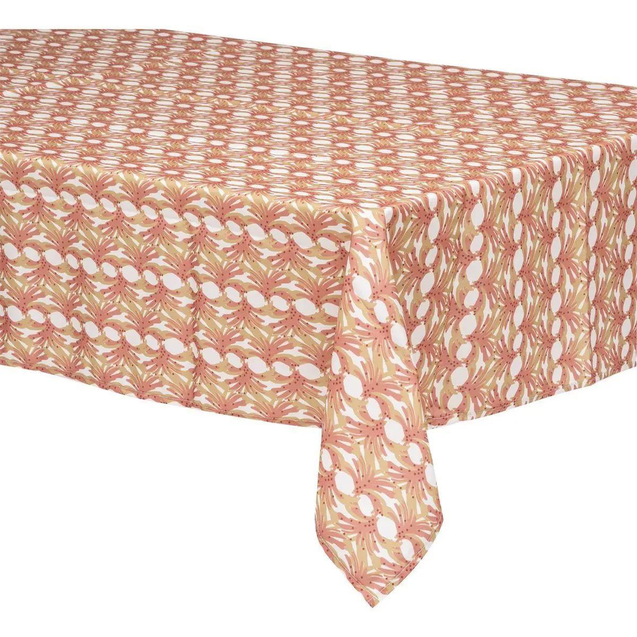 ATMOSPHERA Nappe antitache à motifs  zélie  140x240cm terracotta