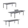 Voir la diapositive 5 : SWEEEK Table de jardin CHARLESTON extensible aluminium, 8 places, 210/300 x 100 x 75,5 cm