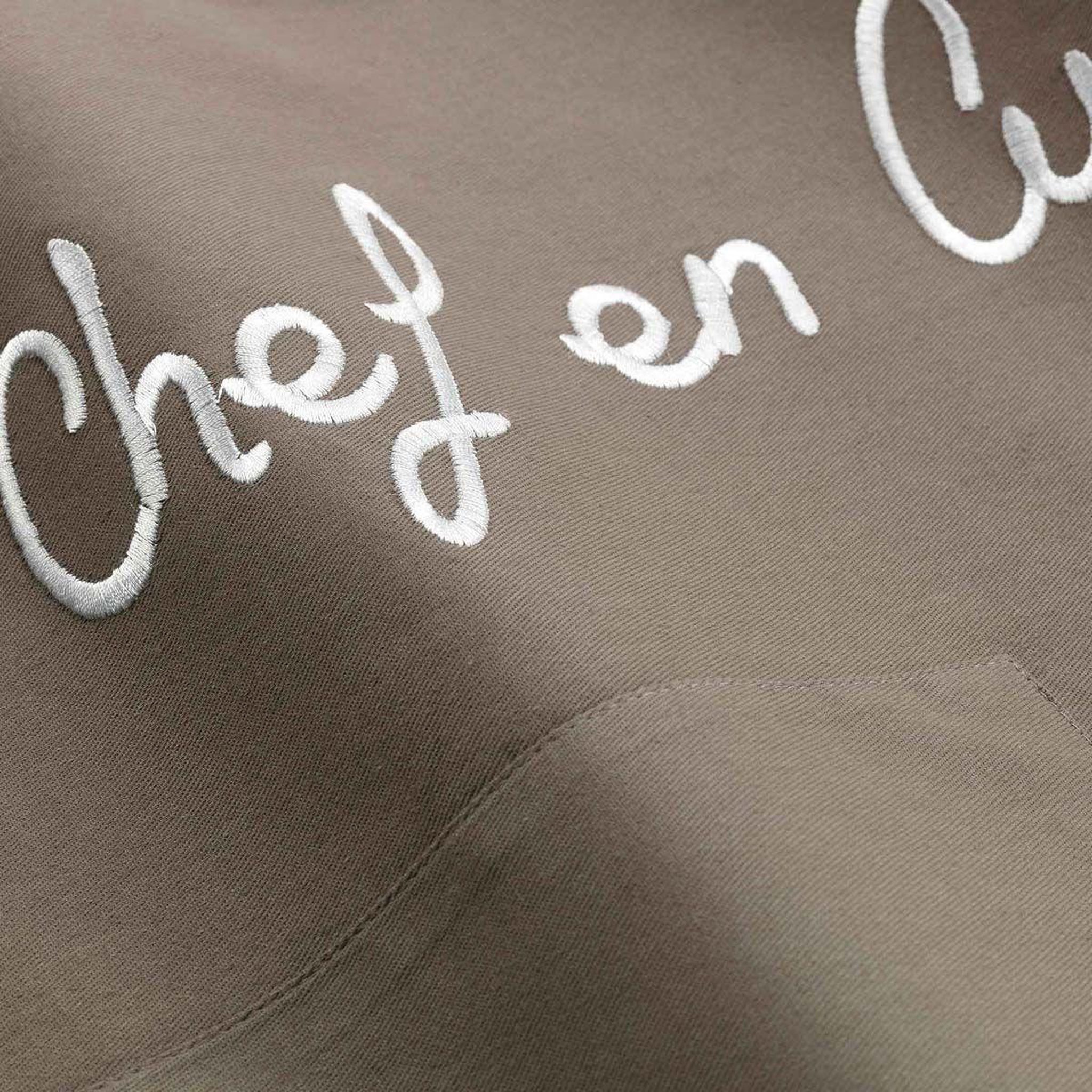 Voir la diapositive 3 : Douceur d'Intérieur Tablier de Cuisine  Cuistot  84cm Taupe