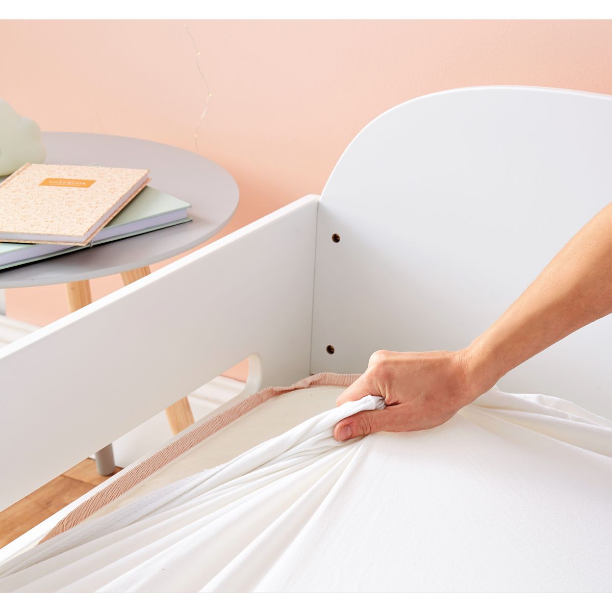 ACTUEL Drap housse 1personne en coton jersey lycra super extensible 90x190cm à 120x200cm