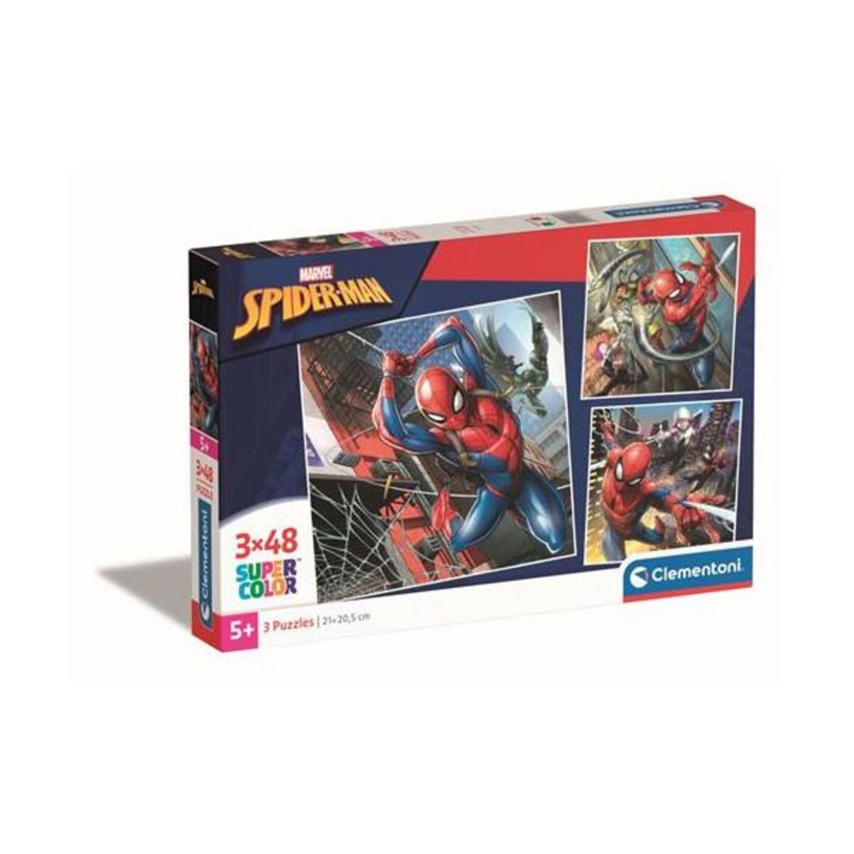 CLEMENTONI Coffret 3 puzzles 48 pièces Clementoni Marvel Spider-Man