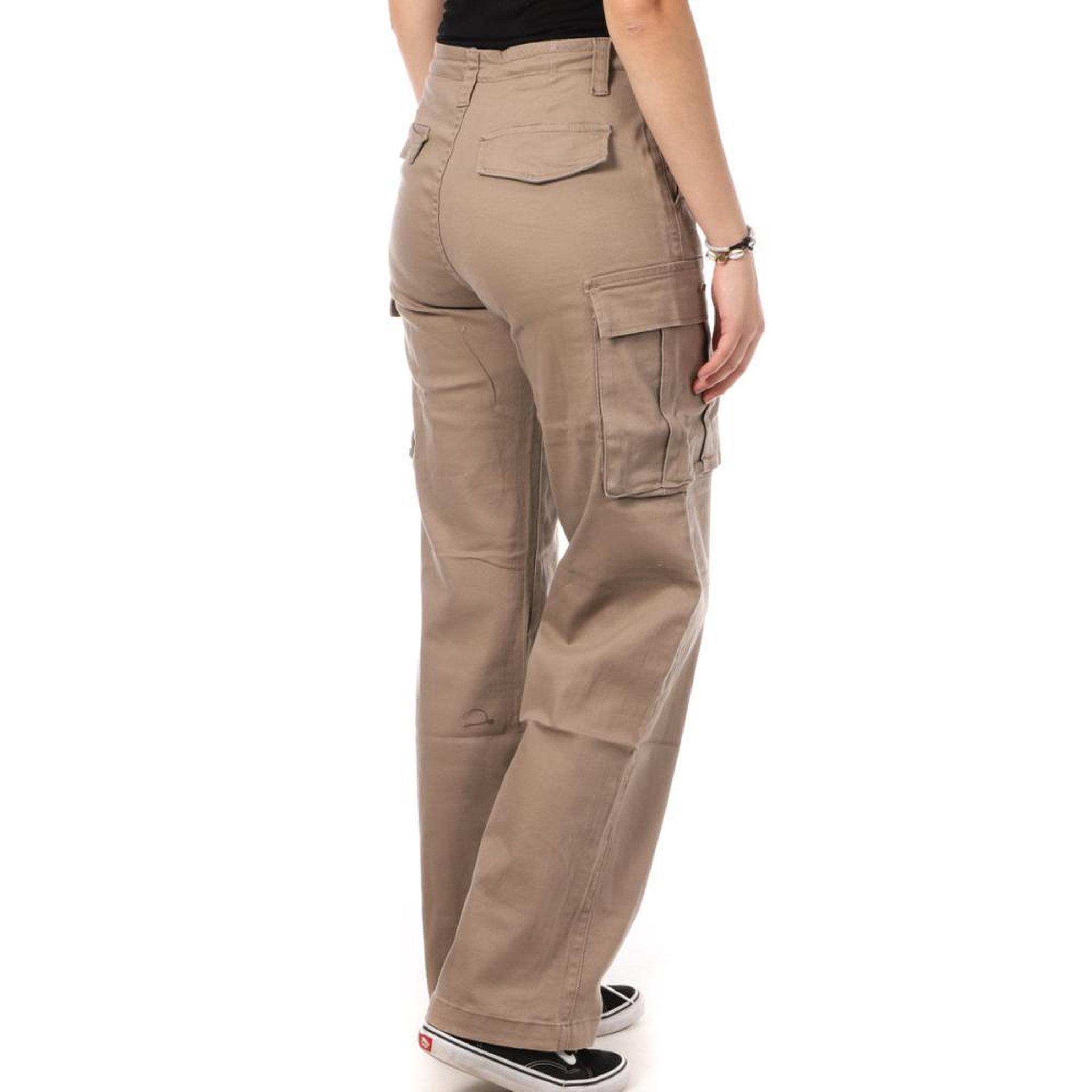 Voir la diapositive 2 : MONDAY PREMIUM Pantalon Taupe Femme Monday Premium Cargo