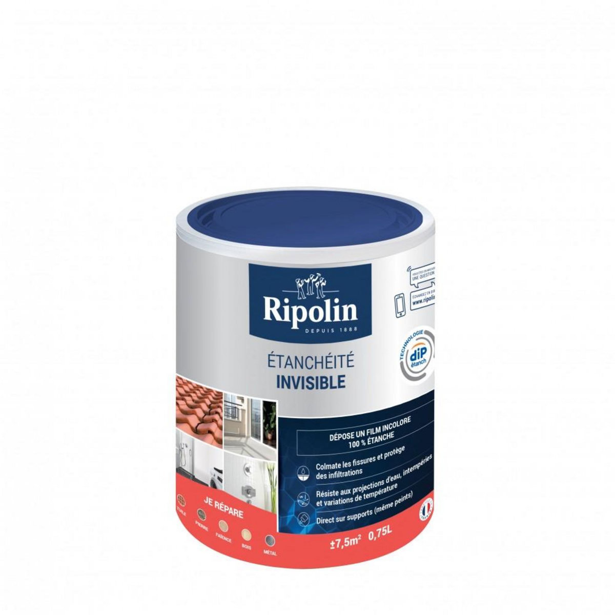 CENTRALE BRICO Revêtement d'étanchéité, RIPOLIN Multiusage incolore 0,75 L
