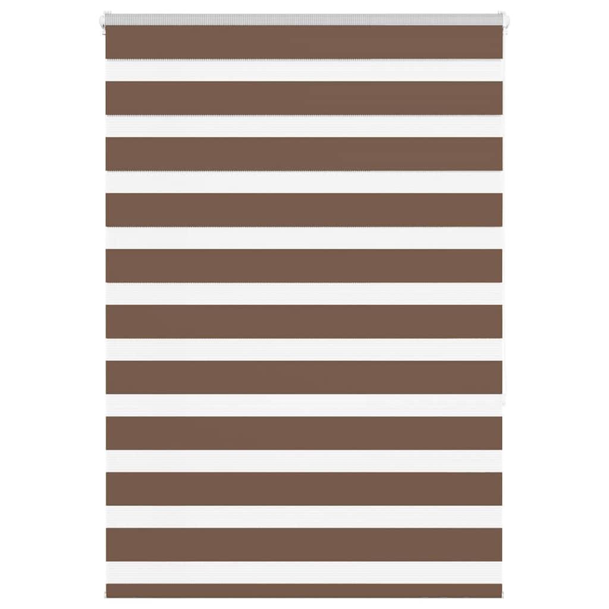 VIDAXL Store zebre marron 110x150cm largeur du tissu 105,9cm polyester