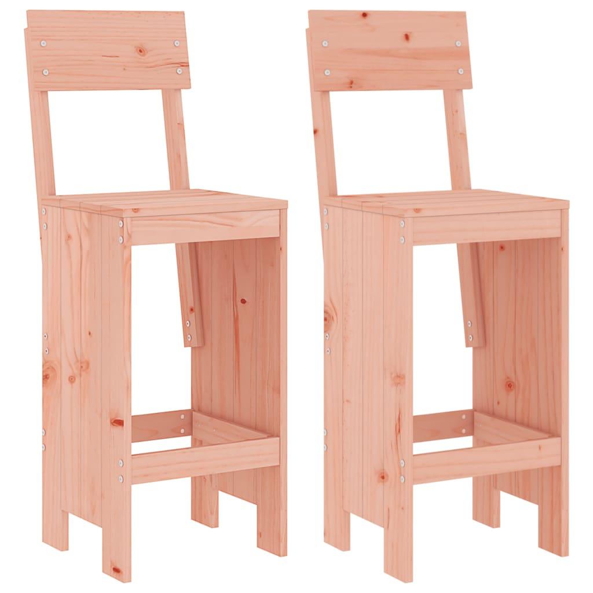 Voir la diapositive 2 : VIDAXL Tabourets de bar lot de 2 40x48,5x115,5 cm bois massif douglas