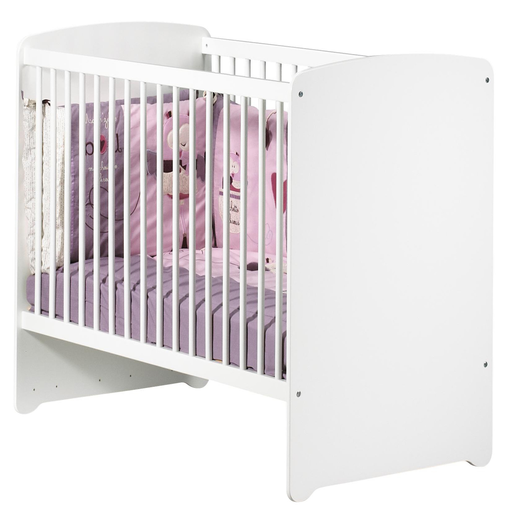 Voir la diapositive 2 : BABY PRICE Lit bébé 60x120 cm NEW BASIC