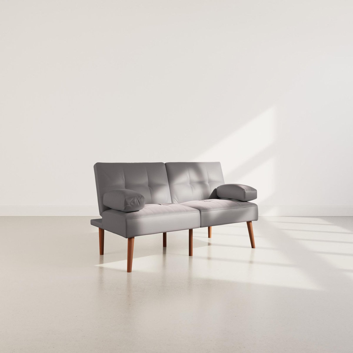 BEST MOBILIER Philae - canapé convertible clic-clac 2 places - en simili