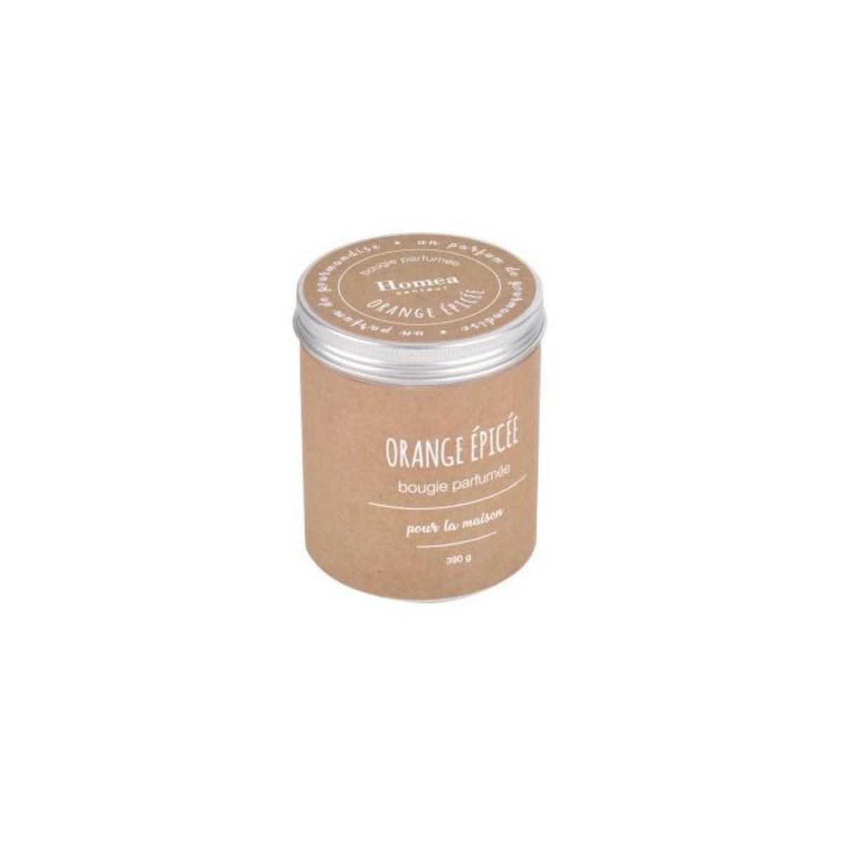 Paris Prix Bougie Parfumée  Pot Kraft  10cm Orange Épicée