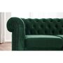 Voir la diapositive 3 : LISA DESIGN William - canapé chesterfield d'angle droit - 4 places - en velours