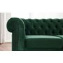Voir la diapositive 3 : LISA DESIGN William - canapé chesterfield d'angle droit - 4 places - en velours