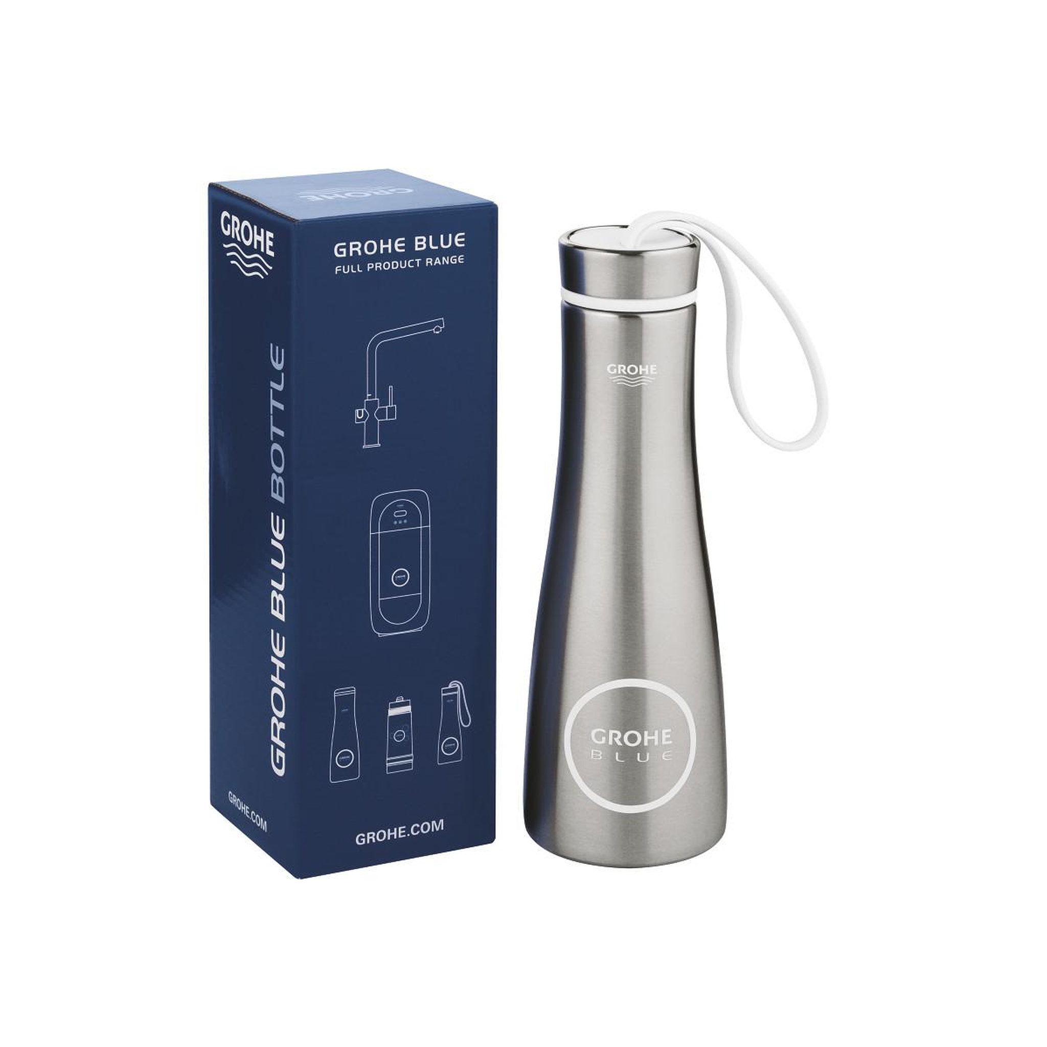 Voir la diapositive 3 : Grohe GROHE 40848SD0 gourde Utilisation quotidienne 450 ml Acier inoxydable