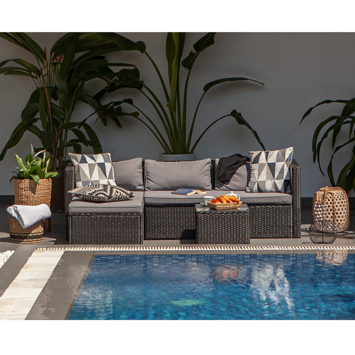 Salon bas de jardin - 3 places - DELLA