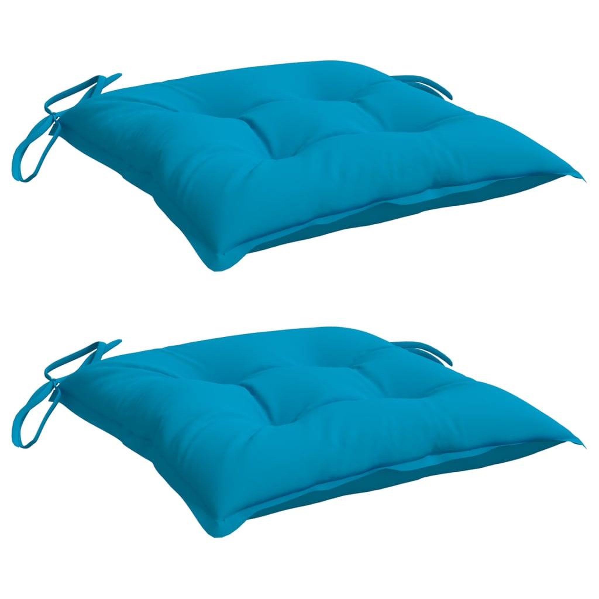 Voir la diapositive 3 : VIDAXL Coussins de palette lot de 2 bleu clair 50x50x7 cm tissu oxford